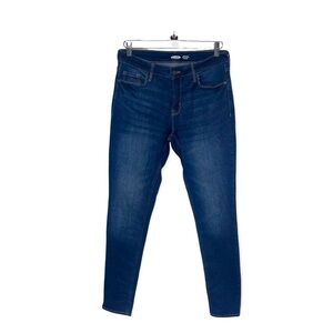 OLD NAVY Blue Rockstar Super Skinny Mid-Rise Jean 10 Long